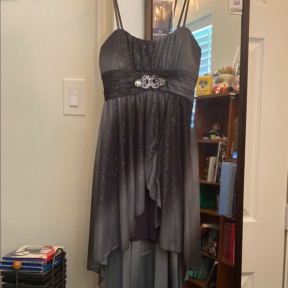 Emerald Sundae Black and Silver Dress